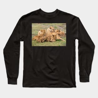 Lion Family, Tanzania Long Sleeve T-Shirt